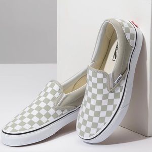 Sage Green Slip On Vans